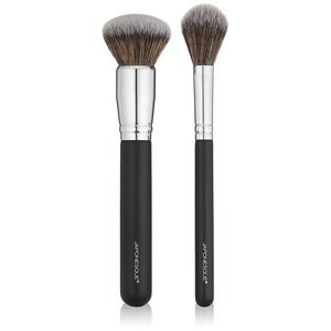 Japonesque Must Have Complexion Brush Duo w/ Ultra-Soft Bristles for Complexion